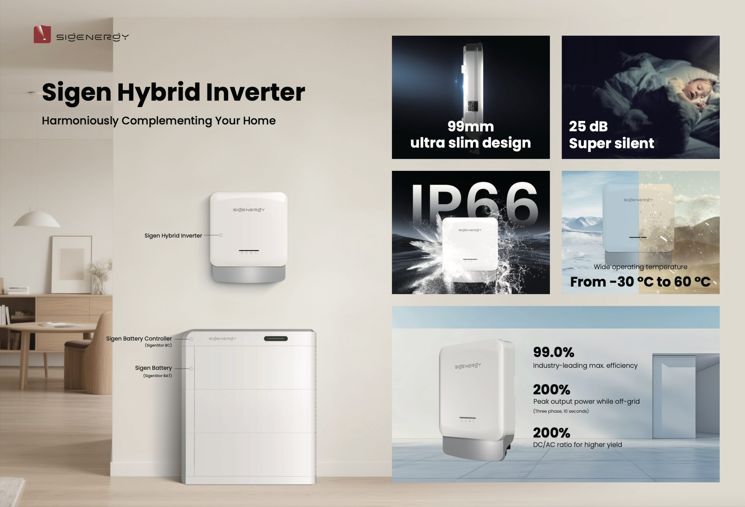 Sistema di accumulo SigenStore da 6 a 30 kWh per Inverter Sigenergy (Sigen Hybrid 2°gen) - immagine 2